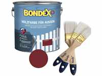 Bondex Holzfarbe für Außen 7,5l (inkl. Nordje Flächenstreicher) (Schwedenrot)
