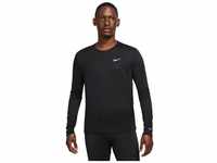 Nike DD4576 M NK DF UV Miler TOP LS Sweatshirt Mens Black/Reflective silv XL