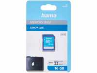 Hama Speicherkarte SDHC 16GB (SD-2.0 Standard, Class 10, High Speed, Datensicherheit