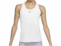 Nike Damen W Nk One Df Slim Tank Vest, White/Black, L