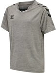 hummel Unisex Kinder Hmlcore Xk Poly Jersey S/S Kids T Shirt, Grey Melange, 128 EU