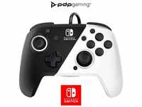 PDP Gaming Faceoff Deluxe+ verkabelt Switch Pro Controller - Schwarz and weiß -