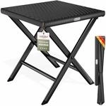 CASARIA&reg; Polyrattan Klapphocker 75kg Belastbarkeit 44x40x44cm Klappbar Leicht