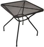 DEGAMO Bistrotisch Classic 70x70cm quadratisch, Streckmetall anthrazit