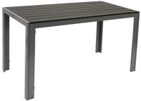 DEGAMO Gartentisch Sorano 70x125cm rechteckig, Gestell Aluminium Silbergrau,