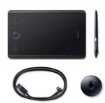 Wacom PTH460K1B Intuos Pro S Grafischer Stift bis zu 8000 Stufen, Größe S, schwarz, Wacom PTH460K1B Intuos Pro S Grafischer Stift bis zu 8000 Stufen, Größe S, schwarz,