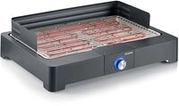 SEVERIN Tischgrill mit Edelstahl-Grillrost für drinnen und draußen, Elektrogrill SEVERIN Tischgrill mit Edelstahl-Grillrost für drinnen und draußen, Elektrogrill