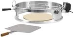 BBQ-Toro Edelstahl Pizzaring Set mit Grillspie&szlig; | Pizzaeinsatz und Drehspie&szlig;...