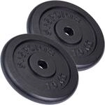 ScSPORTS&reg; Hantelscheiben 30mm Set 2&ndash;120 kg aus Gusseisen | Gewichtsscheiben...