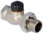 TA Heimeier Thermostat-Ventilunterteil Standard Durchgangsform, Rotguss vernickelt 1