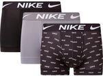 Nike Herren Dri-fit Esmicro Boxershorts, Nike Logo Print/Cool Grey/Black, S EU