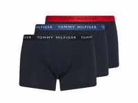 Tommy Hilfiger Herren 3p Trunk Wb Boxershorts, Des Sky/Petrol Blue/Prim Red, S