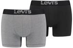 Levi's Herren Boxer Underwear, Grey / Black, S
