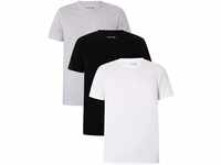 Lacoste Herren Leichte Slim Fit Unterhemd T-Shirt - Weiß/Silber Chine - L