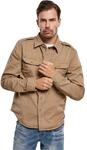 Brandit Vintage Shirt Long Sleeve, Farbe: Camel, Gr&ouml;&szlig;e: XL