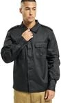 Brandit US Shirt Long Sleeve, Farbe: Black, Gr&ouml;&szlig;e: M