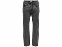 ONLY & SONS Herren Onsedge Loose Black Washed Pk 2800 Noos Jeans, Black Denim,...