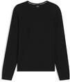 BOSS Herren Leno-P Slim-Fit Pullover aus Merinowolle Schwarz001 XXXL