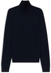 BOSS Herren Musso-P Slim-Fit Rollkragenpullover aus extrafeiner Merinowolle