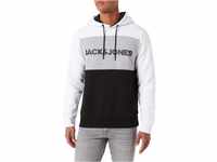 Herren Jack & Jones Warmer Print Hoodie | Logo Sweater Pullover | Basic Kapuzen