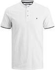 JACK & JONES Herren Jjepaulos Mao Noos Polohemd, Wei&szlig;, M EU