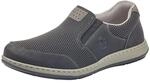 Rieker Fr&uuml;hjahr/Sommer, Herren Slipper, Schwarz (Schwarz/Grau-Schwarz/Polvere 00),