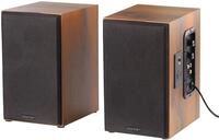 auvisio Lautsprecher Holzgeh&auml;use: Aktives Stereo-Regallautsprecher-Set im