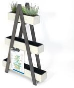 WESTMANN 3-Fach Pflanzenk&uuml;bel Ella aus Holz inkl. Aussaatkalender|...
