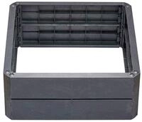 Garantia Ergo Quadro L Hochbeet-System Stone 4 Paneele inkl. Verbinder - Blumentopf,