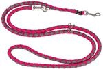 TRIXIE Hundeleine Cavo V-Leine S&ndash;M, 2,00 m &oslash; 12 mm in fuchsia/grafit -