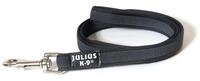IDC Color & Gray gumierte Leine, 14 mm x 1 m mit Schlaufe, Schwarz-Grau