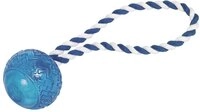 Nobby TPR Ball mit Seil, blau, 26 cm, &Oslash; 7 cm