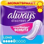 Always Discreet Inkontinenzeinlagen f&uuml;r Frauen Long 80 St&uuml;ck Rundumschutz
