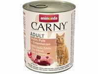animonda Carny Adult Katzenfutter, Nassfutter für ausgewachsene Katzen, Huhn, Pute +