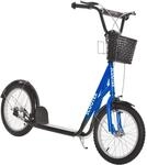 HOMCOM Roller Kinderroller mit Luftreifen Handbremse, 16 Zoll Tretroller
