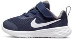 Nike Jungen Unisex Kinder Revolution 6 Sneaker, Midnight Navy/White-Flat Pewter, 19.5
