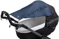 Altabebe AL7012-01 Sonnensegel mit Seitenschutz f&uuml;r Kinderwagen, Classic Blue