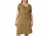 TOM TAILOR Damen Kleid in Wickeloptik 1032059, 29156 - Olive Small Floral Design, 36