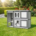 MyAnimal Hasenstall MH-02 | 140x48x108 cm - Kaninchenstall - Hasenk&auml;fig -