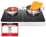 MEDION Doppel-Induktionskochplatte, 3500 Watt, Zwei Kochplatten, 10...