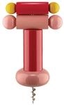 Alessi un Brindisi Disegnato ad Arte ES17 2 - Design-Korkenzieher aus Buchen-, Rot-,