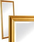Wholesaler GmbH LC Home Wandspiegel Schlicht Gold ca. 180 x 80 cm Landhaus-Stil...