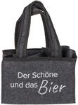 Out of the Blue Flaschentasche Biertr&auml;ger Flaschentr&auml;ger f&uuml;r 6 Flaschen Der