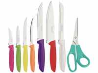 Tramontina PLENUS Messerset, Küchenmesserset, Edelstahl (Küchenmesserset 8-teilig),