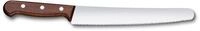 Victorinox Wood Brot- und Konditormesser mit Wellenschliff, 22 cm Lange Klinge...