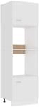 vidaXL Mikrowellenumbauschrank Lyon Wei&szlig; 60x57x207 cm Holzwerkstoff,...