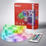 BRILONER - LED Strip 3m mit Fernbedienung, buntes RGB Licht, dimmbar, LED Streifen,