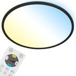 BRILONER - LED Deckenlampe flach mit Fernbedienung, indirektes Licht, einstellbar von