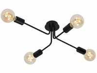 BRILONER Leuchten - Deckenleuchte 4-flammig, Deckenlampe, retro, vintage, 4x E27 -