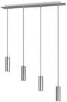 Trio Leuchten Pendelleuchte Marley 312400407, Metall Nickel matt, Pendel 4-flammig,
